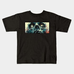 Death looking out close up on the eyes. Kids T-Shirt